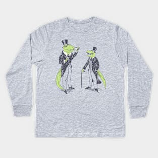 Tea Rex and Velo Sir Raptor Kids Long Sleeve T-Shirt